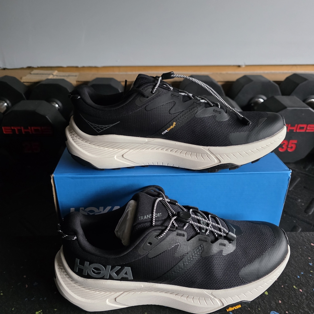 NEW Hoka Men's Transport Black Running Shoes